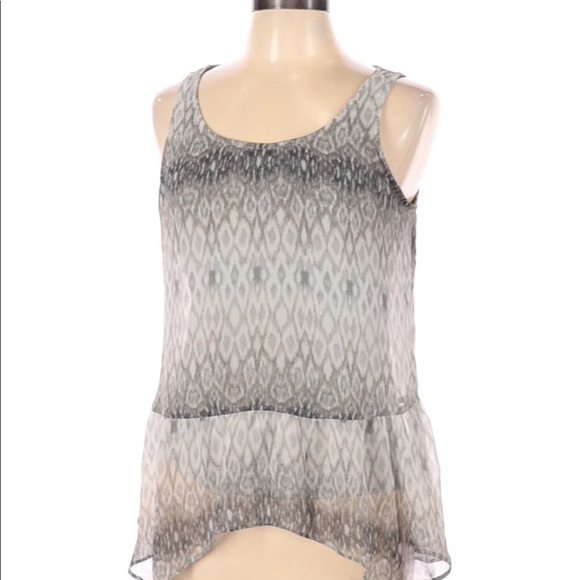Express size medium snakeskin print tiered top - Picture 2 of 5